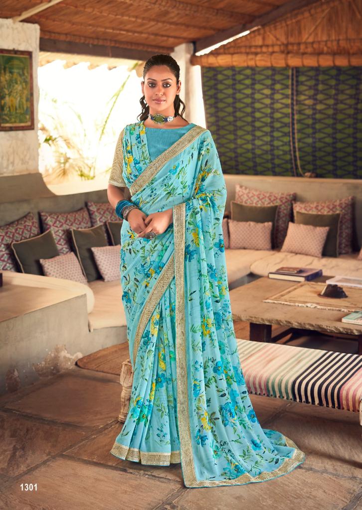 Kashvi Madhuri Latest Designer Ethnic Wear Georgette Saree Collection